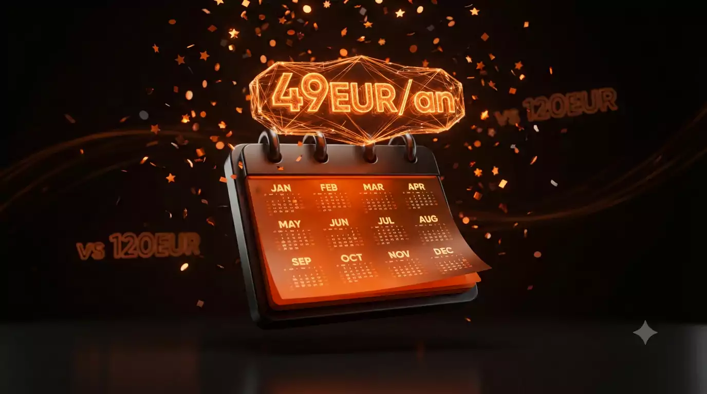 abonnement iptv pas cher 12 mois france 2026 &ndash; 49&euro;/an soit 4.1&euro;/mois